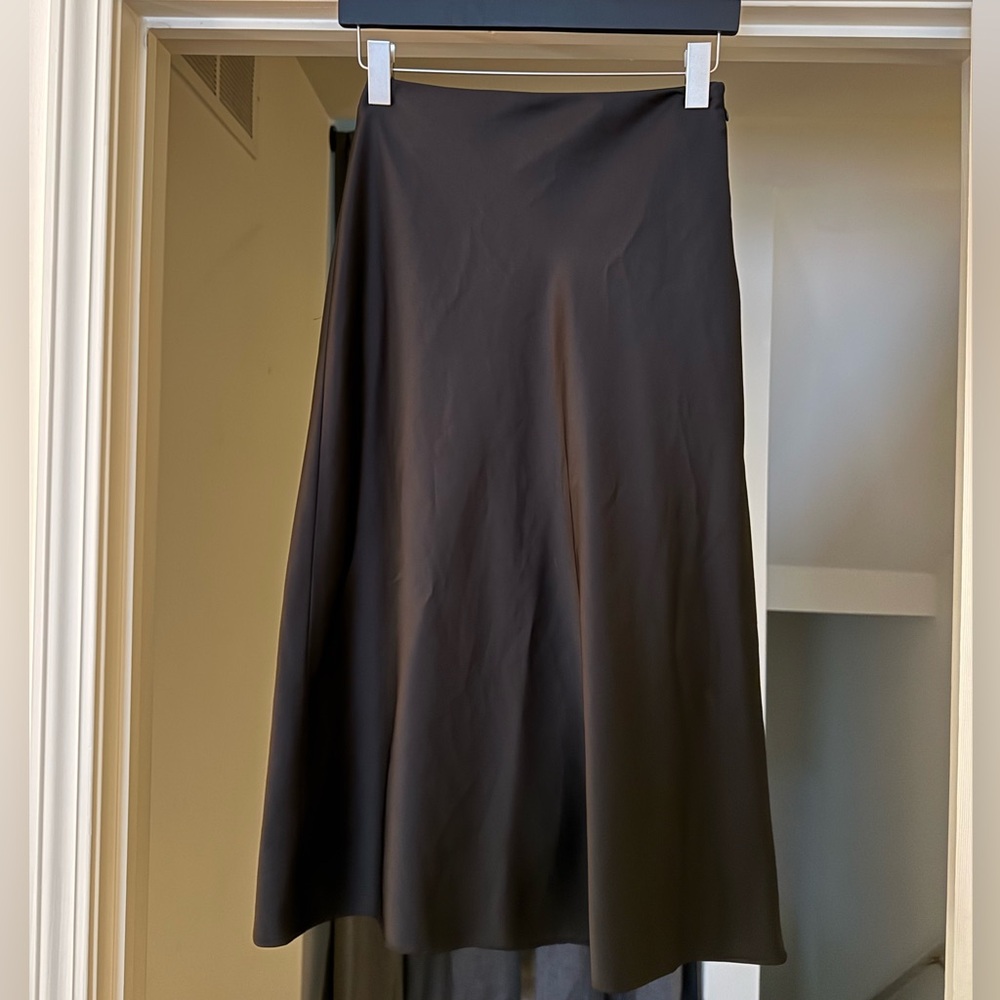 Satin Uniqlo Midi Skirt